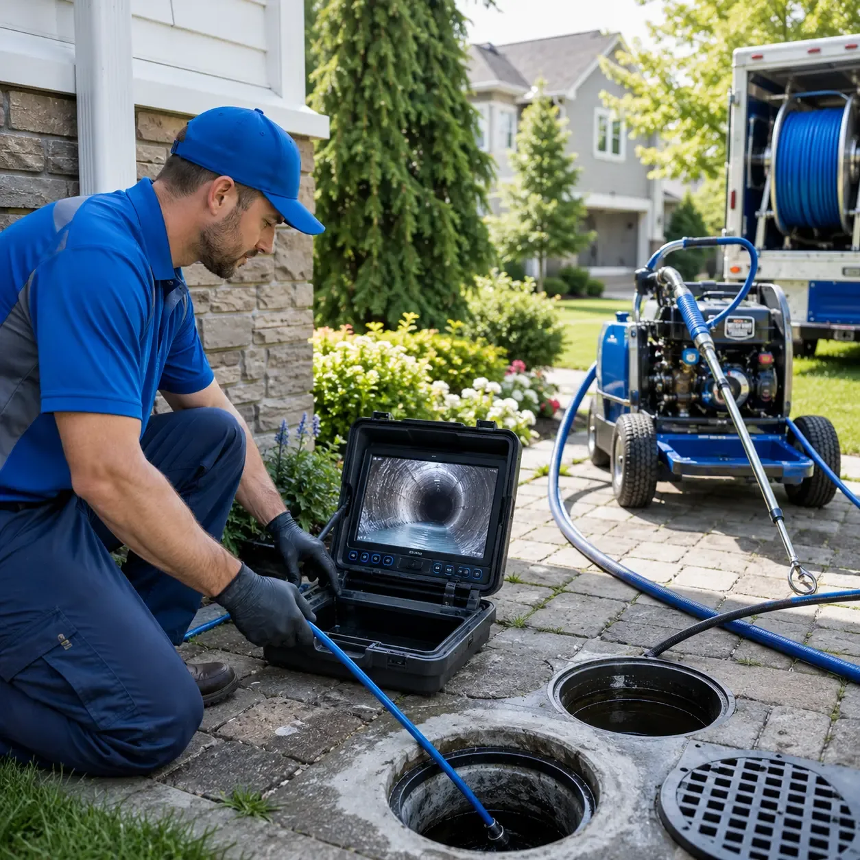 Outdoor drain cleaning professionals serving Calera, AL